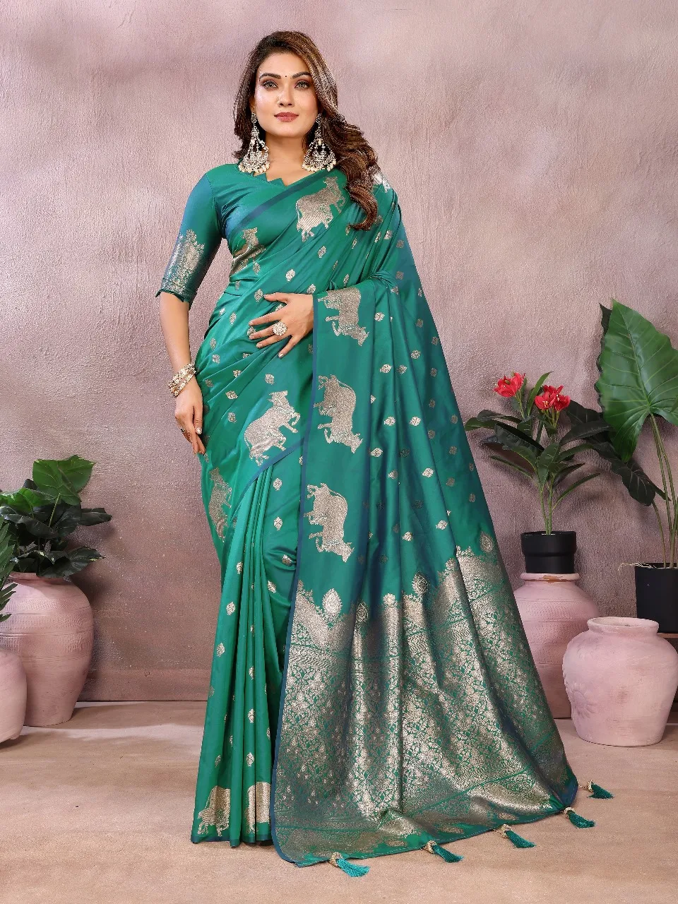 Buy Summer Special Pure Banarasi Silk Premium Saree in Surat - Reseller Bazzar
